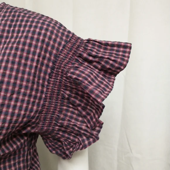 Madewell Checkered Crop Top - Picture 8 of 11